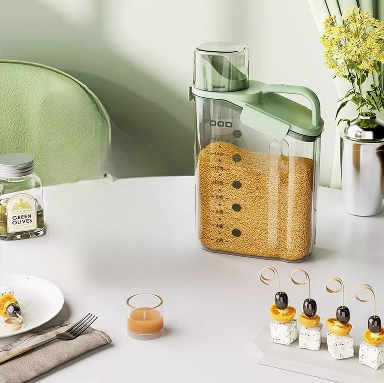 Boite Alimentaire - SealedStorageBuckets™ - Vert - Range ta cuisine