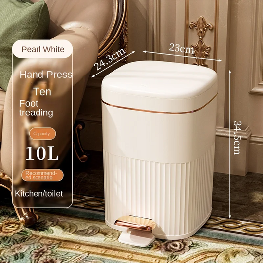 Poubelle de cuisine blanc 10 L