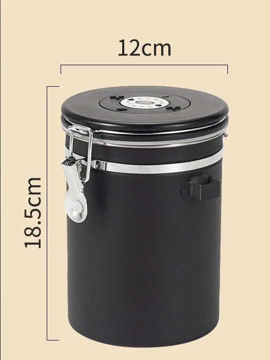 Bocal Hermétique - FoodContainers™ - Noir - Range ta cuisine