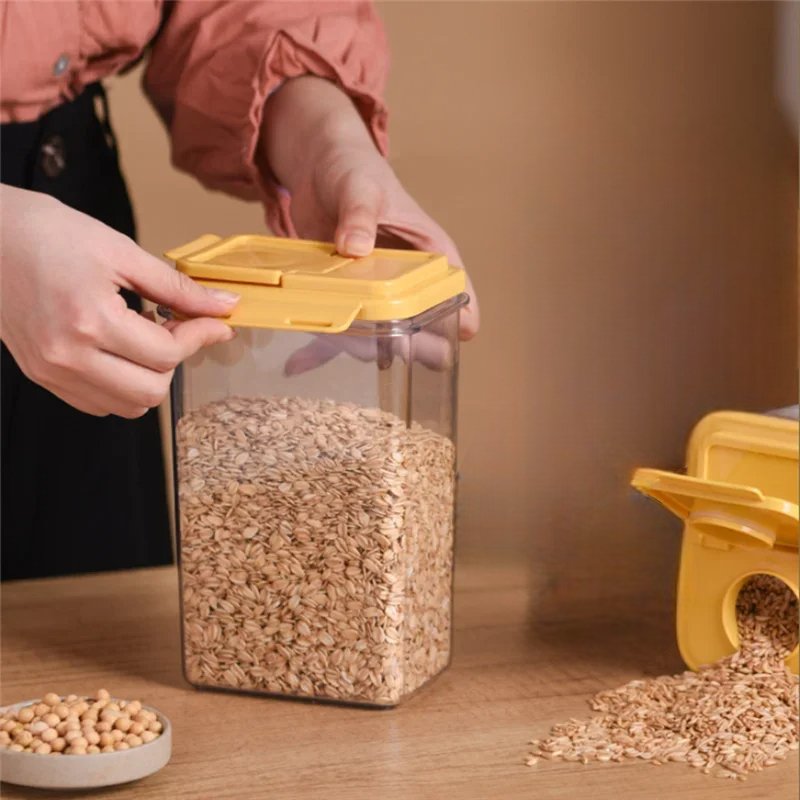 Boite Alimentaire - StorageJars™ - Jaune - Range ta cuisine