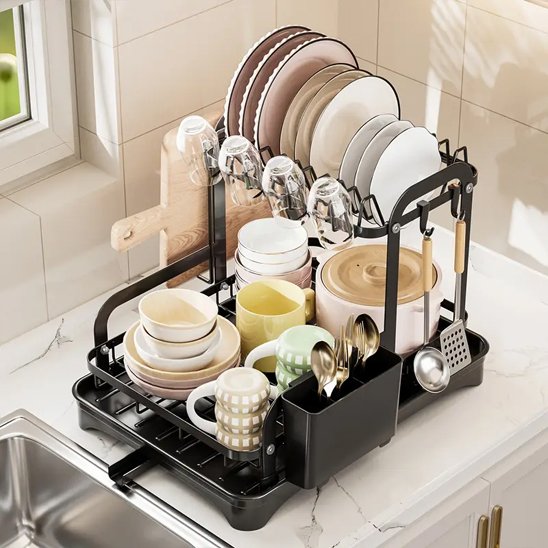 Egouttoir vaisselle compact