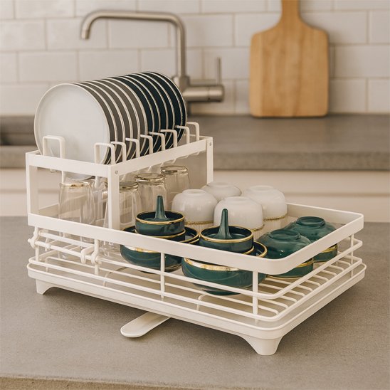 Egouttoir vaisselle multi-niveaux