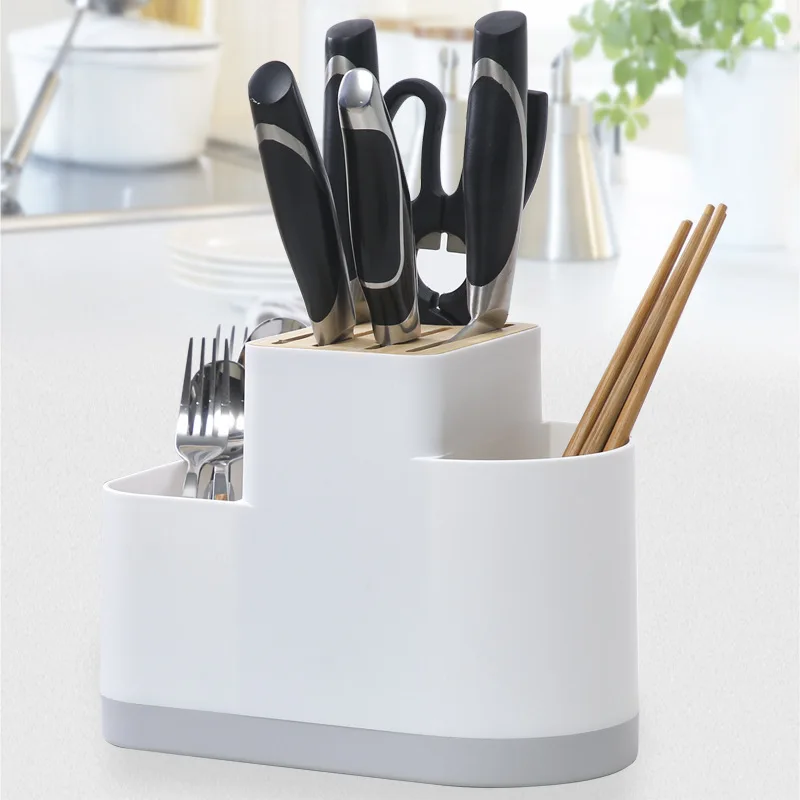 porte couteau blanc