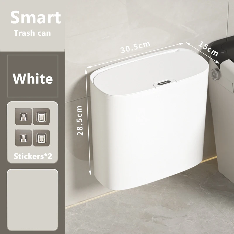 poubelle sous evier intelligente blanche