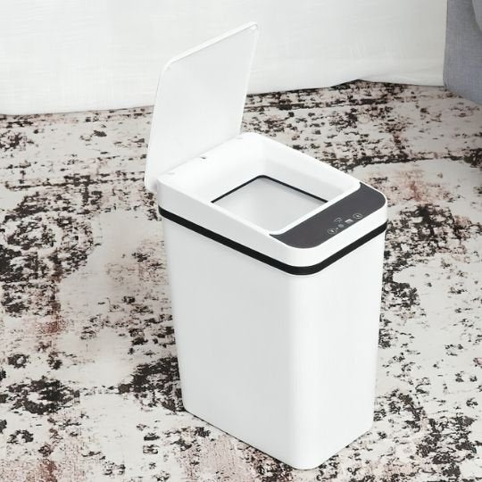poubelle de cuisine blanche automatique