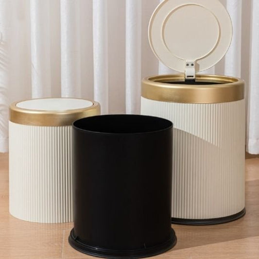 poubelle de cuisine cylindrique couleurs