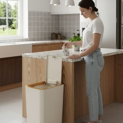 Poubelle de cuisine ouverture automatique