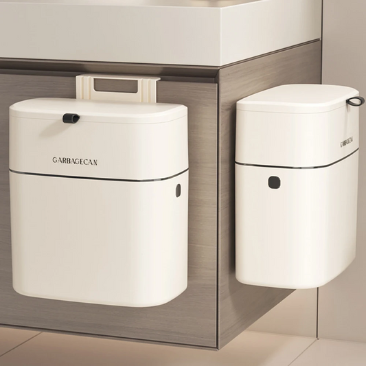 poubelle sous evier blanc image