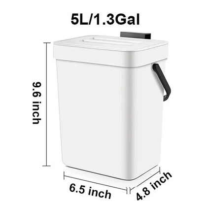 poubelle sous evier blanche grand