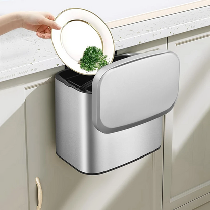 poubelle sous evier inox facilitante