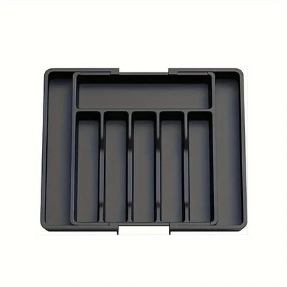 Range couvert / Plateau de rangement noir pour ustensiles