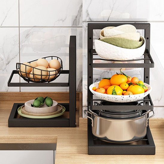 Rangement sous evier noir
